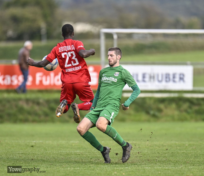 TSG Lütter - SV Großenlüder Tinotenda Phiri gegen Daniel Nüchter