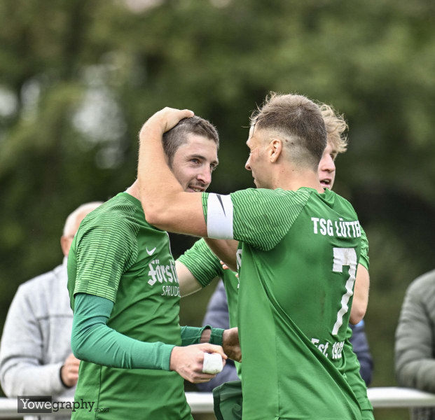 TSG Lütter - SV Großenlüder Daniel Nüchter mit Konstantin Höhl
