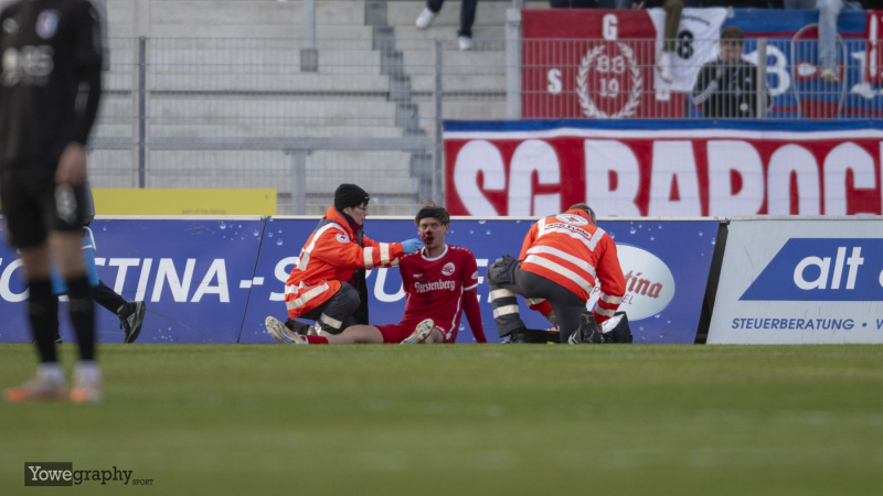 SG Barockstadt - Bahlinger SC: Laurin Tost verletzt