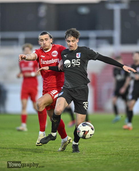 SG Barockstadt - Bahlinger SC: Davino Michael Knappe gegen Keanu Kraft