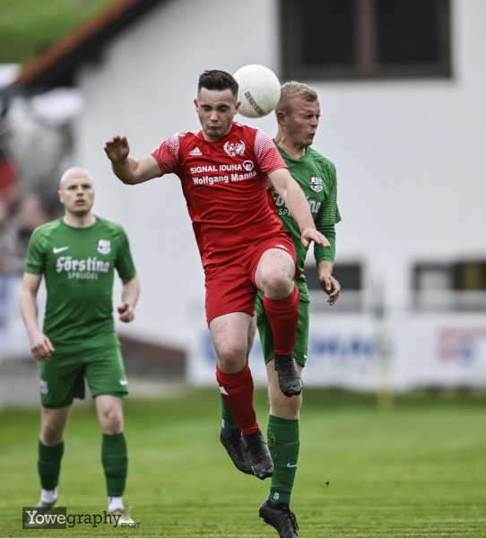 TSG Lütter - SG Oberzell: Luca Hölzer gegen Florian Schertell