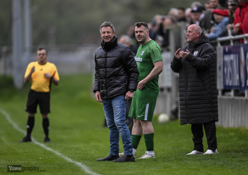 TSG Lütter - SG Oberzell: Rolf Gollin mit Mario Müller