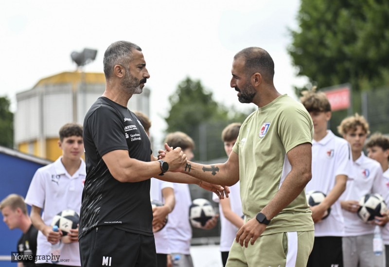 SG Barockstadt - TSG Balingen: Daniyel Cimen mit Murat Isik