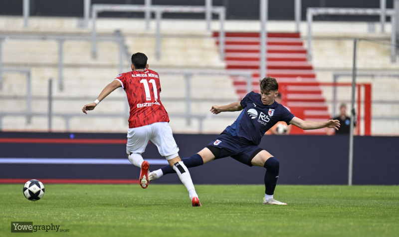 SG Barockstadt - TSG Balingen: Arlind Iljazi gegen Pedro Almeida Morais