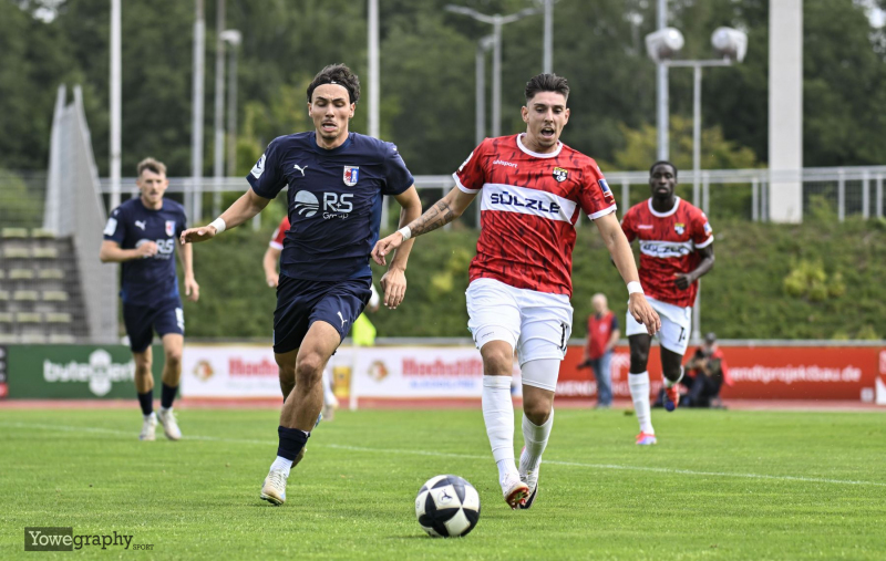 SG Barockstadt - TSG Balingen: Pedro Almeida Morais gegen Nick Berger