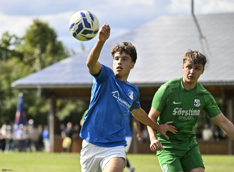TSV Weyhers - TSG Lütter: Justus Weiser gegen Noah Maienschein