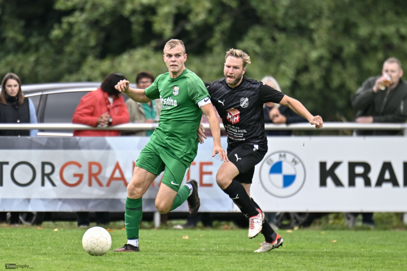 TSG Lütter - SV Mittelkalbach: Florian Schertell gegen David Vogt