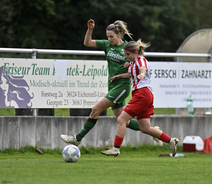 Damen TSG Lütter -  FC Schaafheim: Vanessa Klaus gegen Sara Gregorio Rodrigo
