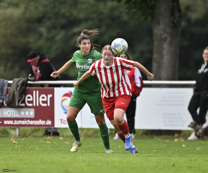 Damen TSG Lütter -  FC Schaafheim: Fabienne Beck gegen Emma Goldhammer