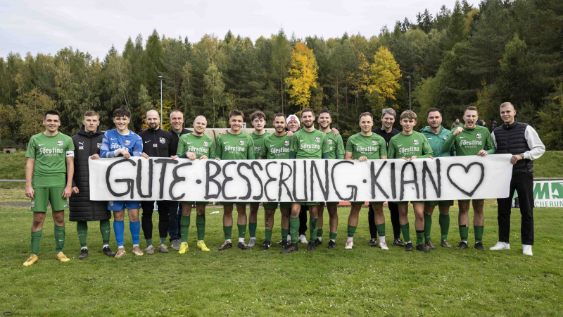 SG Schmalnau Hettenhausen - TSG Lütter: Genesungswünsche Kian Kreiß