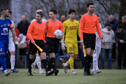SV Flieden - SV Steinbach: SR Paul Hohhaus mit SRA Tristan George und SRA Christopher Sinning