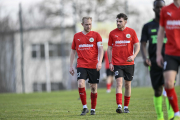 SV Großenlüder - TSV Künzell: Louis Winkow mit Julian Parzeller
