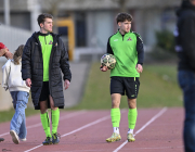SV Großenlüder - TSV Künzell: Niklas Zacher mit Linus Rehberger