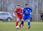 Pokal SG Rückers - SV Flieden: Aaron Dittmar gegen Ronaldo Zenuni