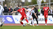 SG Barockstadt Fulda Lehnerz - Kickers Offenbach: Kristjan Arh Cesen gegen Moritz Dittmann