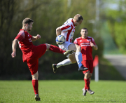 SG Sickels - SG Oberzell Züntersbach: Claudius Eckard gegen Maurice Vogler